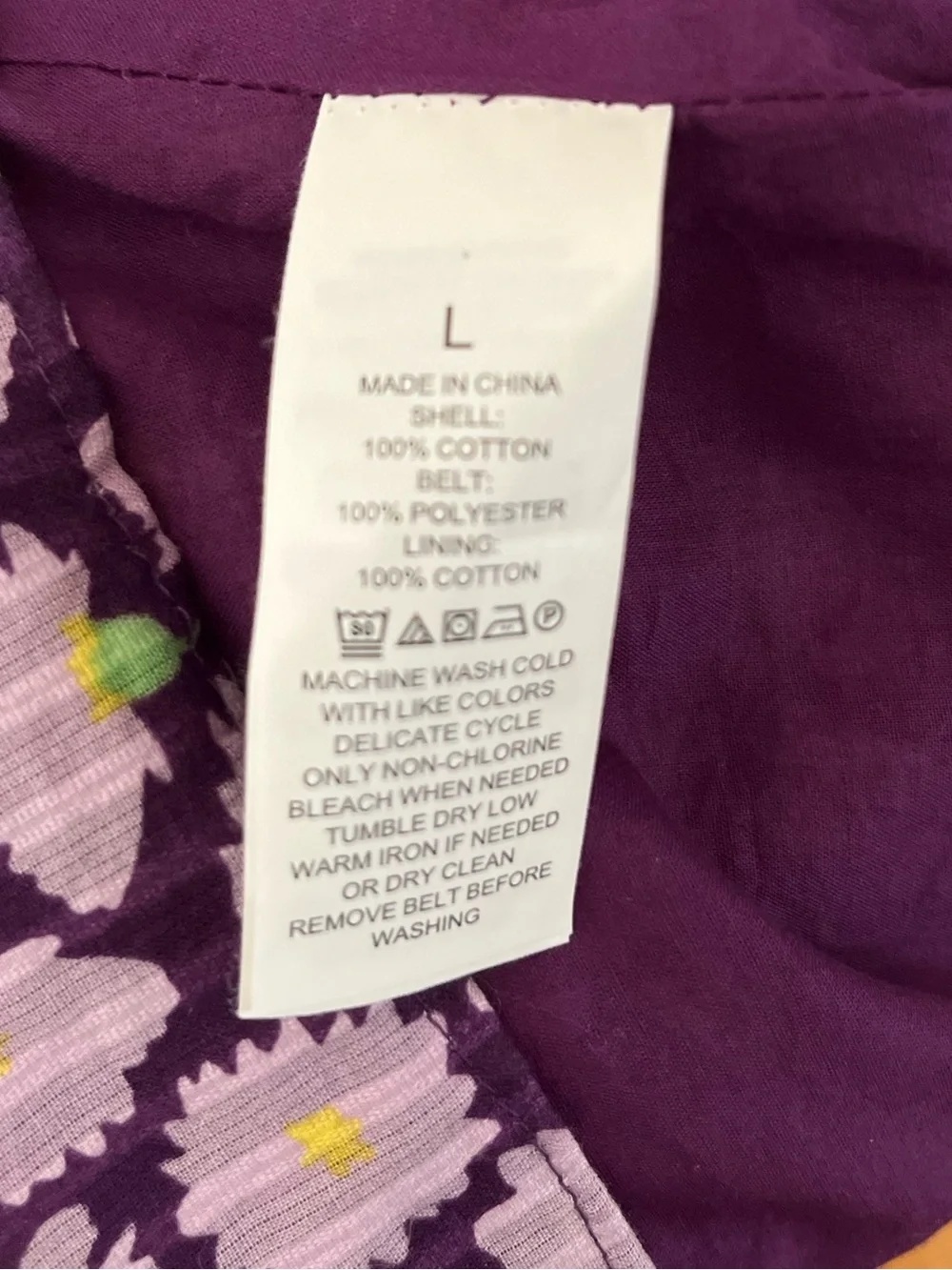 Kate Spade Sunny Bloom Pleated Midi Dress Cotton Purple Floral Womens Size Large